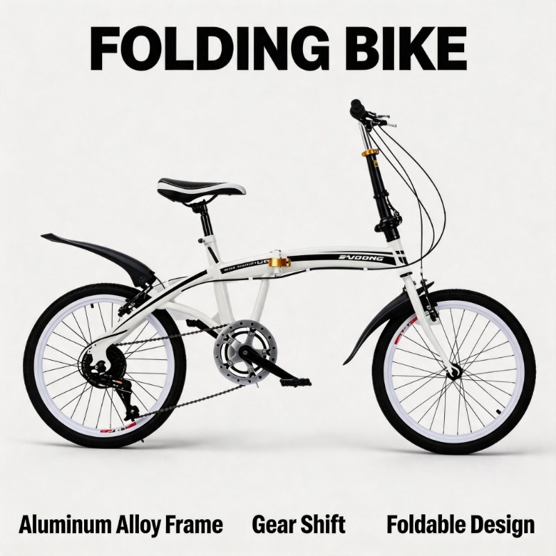 Commuting With Bike - Bicicleta Dobrável de 20 Polegadas -