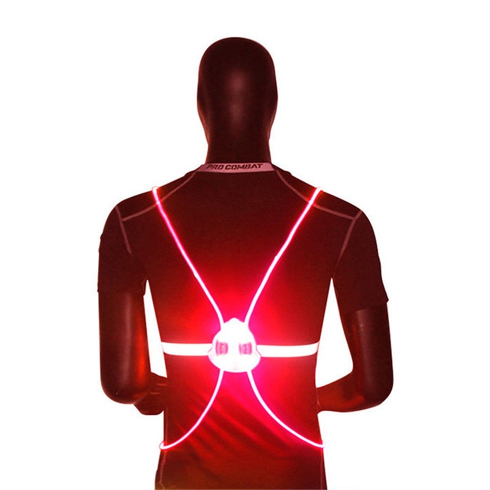 Reflective Vest Cycling - Colete de Segurança LED Refletivo 360