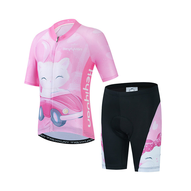 Cycling Commuter Clothing - Keyiyuan crianças conjunto camisa de ciclismo