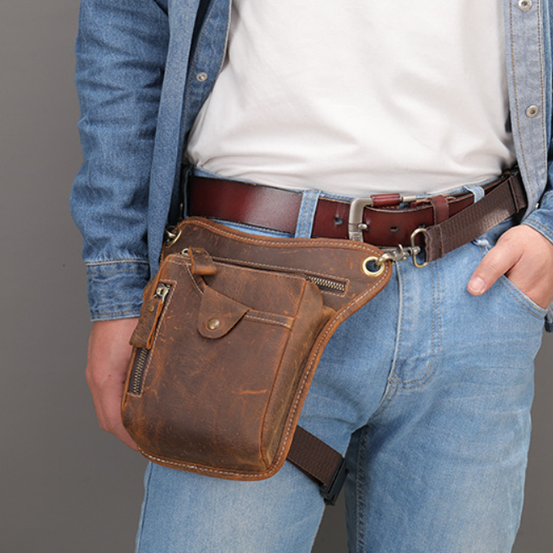 Cycling Commuter Bag - Vintage couro do plutônio pacote de