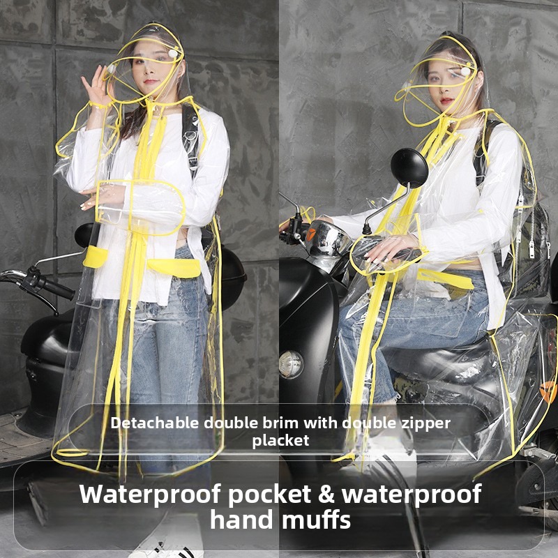 Capa de Chuva Transparente em  - Cycling Commute In Rain avaliação e preço