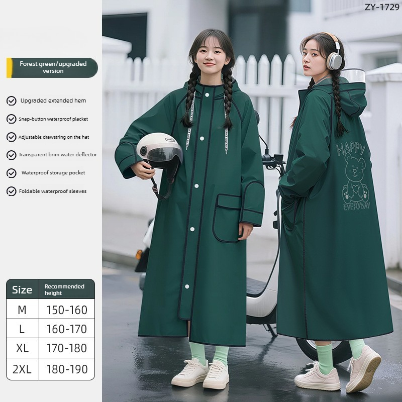 Capa de Chuva Impermeável de E - Cycling Commute In Rain avaliação e preço