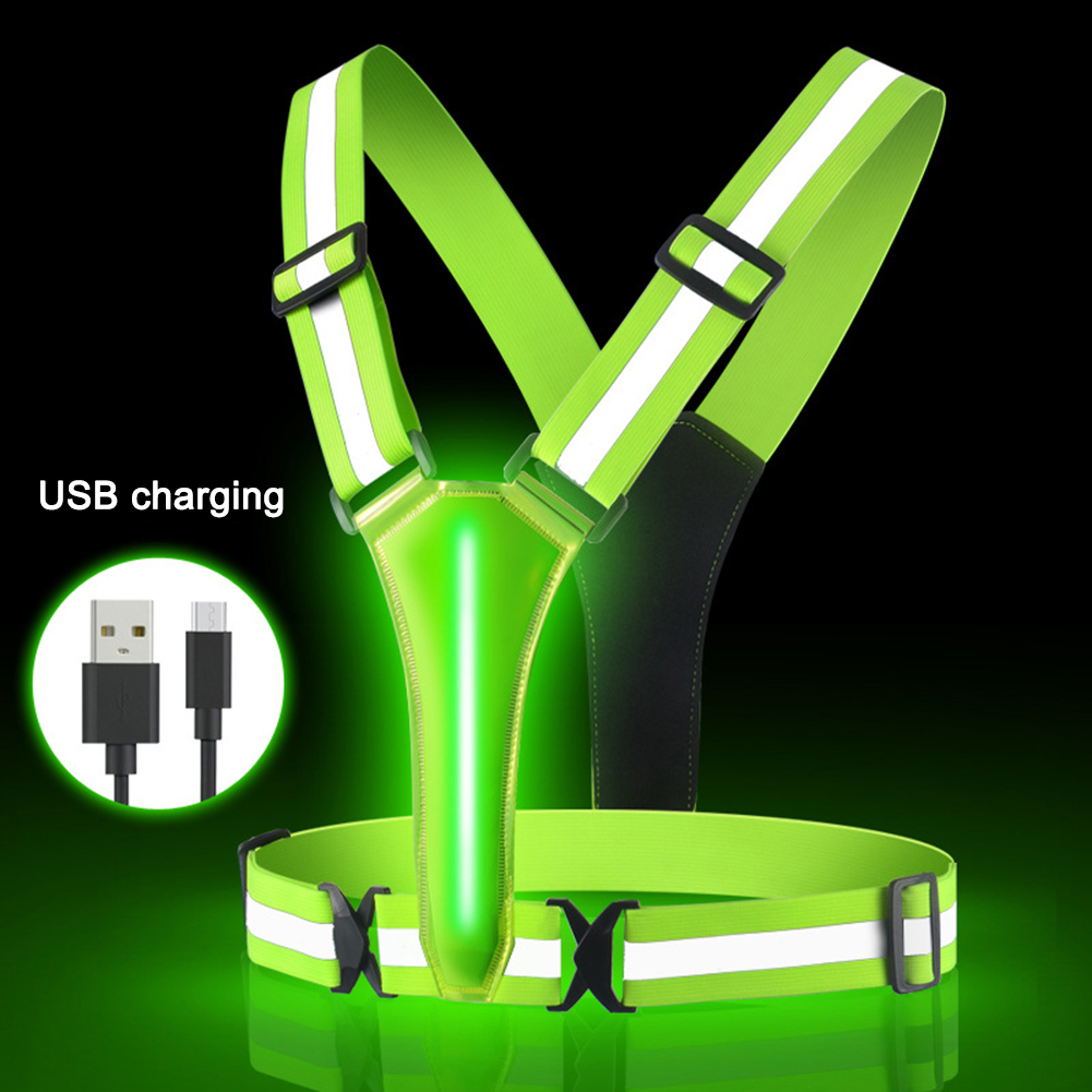 Colete LED Running com USB, Re - Reflective Vest Cycling avaliação e preço