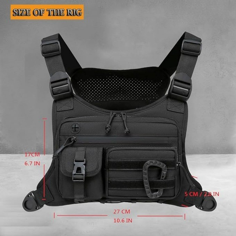 Saco de peito tático colete ma - Cycling Commuter Backpack Waterproof avaliação e preço