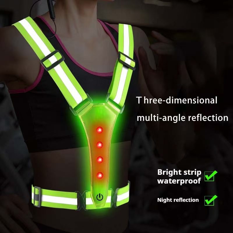 Led correndo colete reflexivo  - Reflective Vest Cycling avaliação e preço