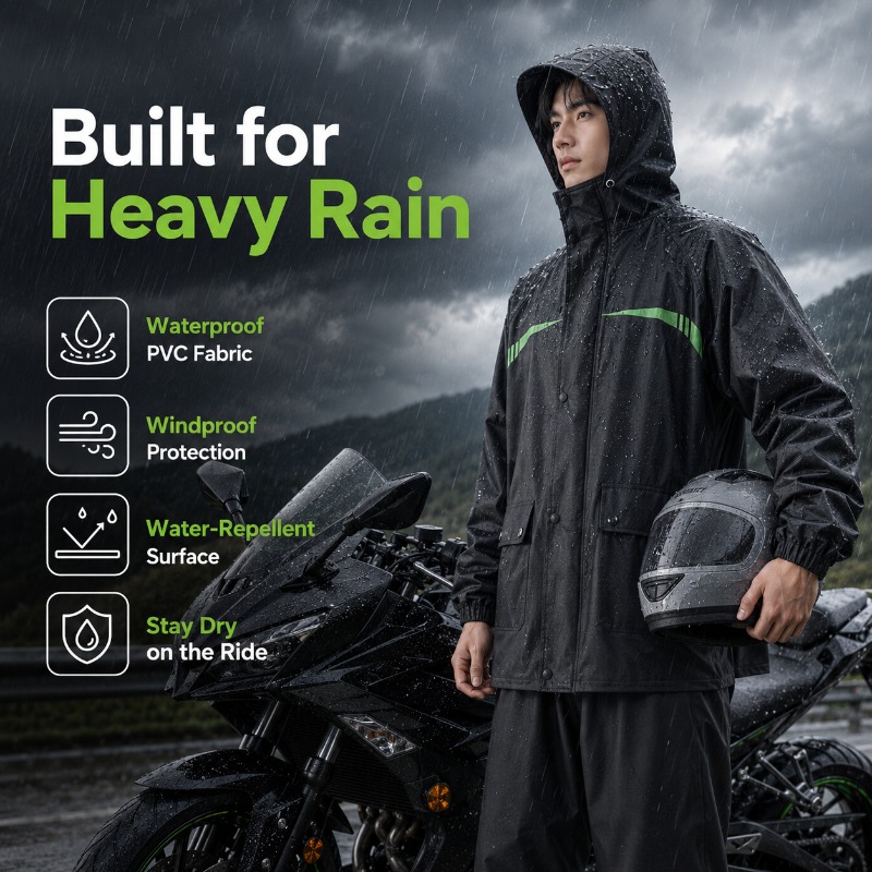 Conjunto de Chuva Impermeável  - Cycling Commute In Rain avaliação e preço