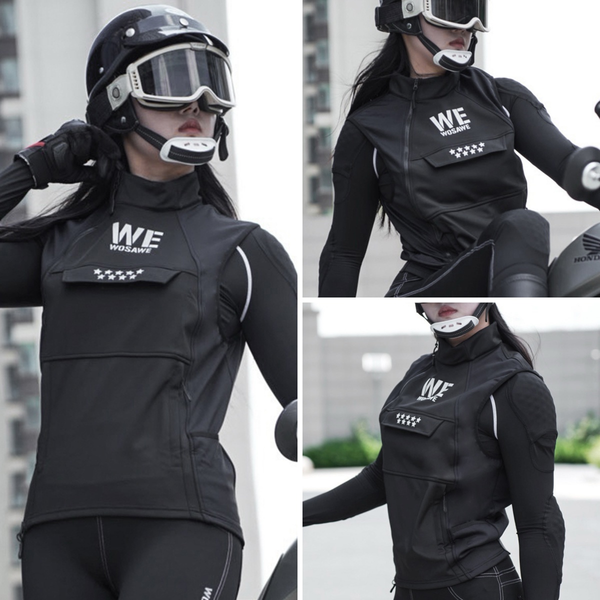 Wosawe inverno motocicleta equ - Reflective Vest Cycling avaliação e preço